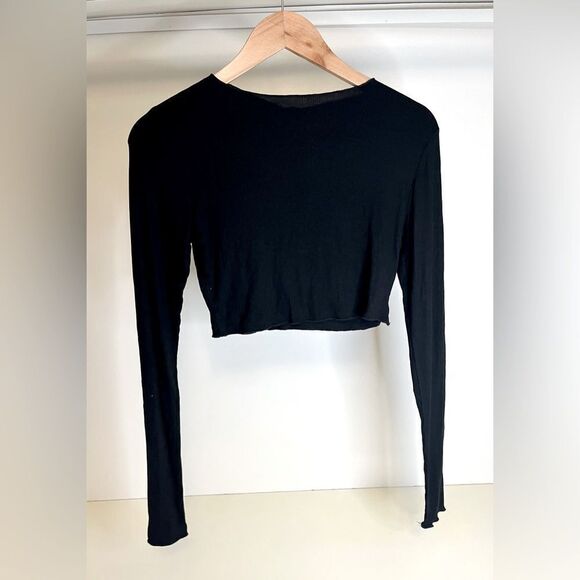 NWT- Naked Wardrobe Long Sleeve Crop- Large - Picture 4 of 4